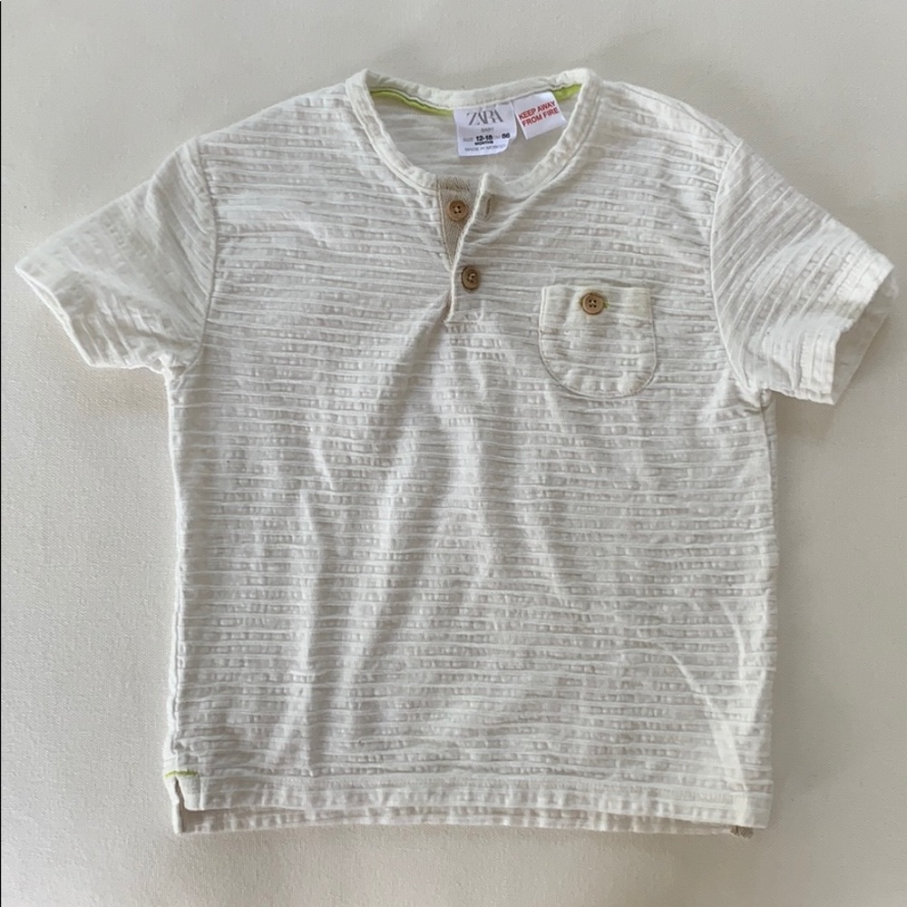 Zara baby white tshirt
